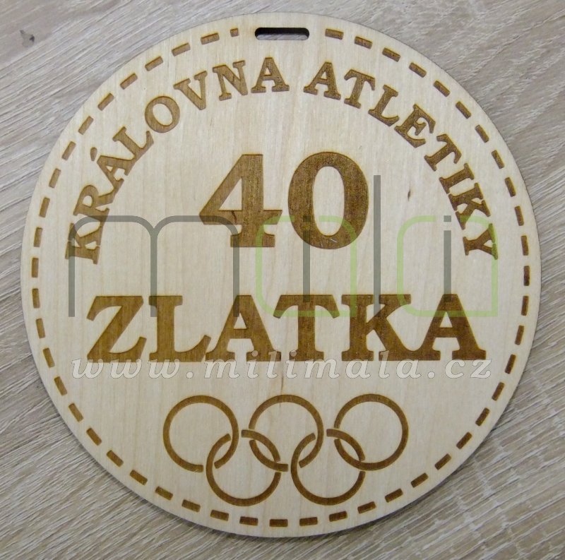 Medaille MAXI narozeninová se stuhou