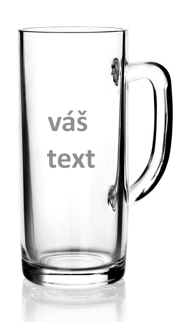 Gravírovaný půllitr vysoký s nápisem