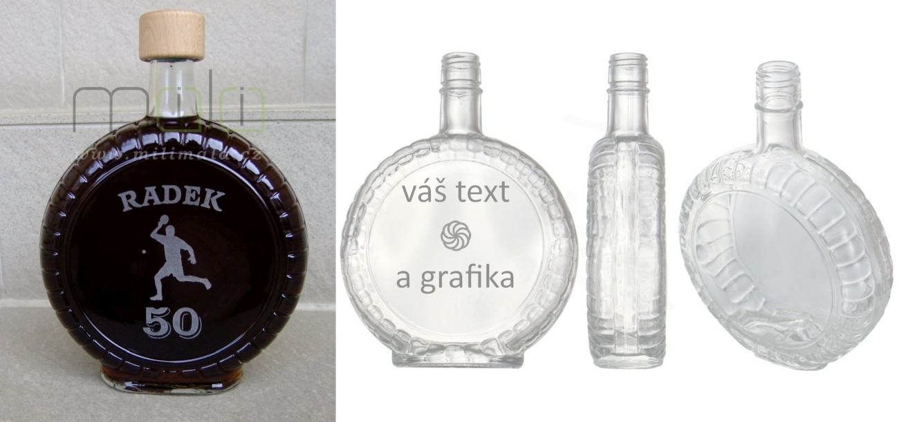 Láhev "Slivovice" 0,7 s grafikou