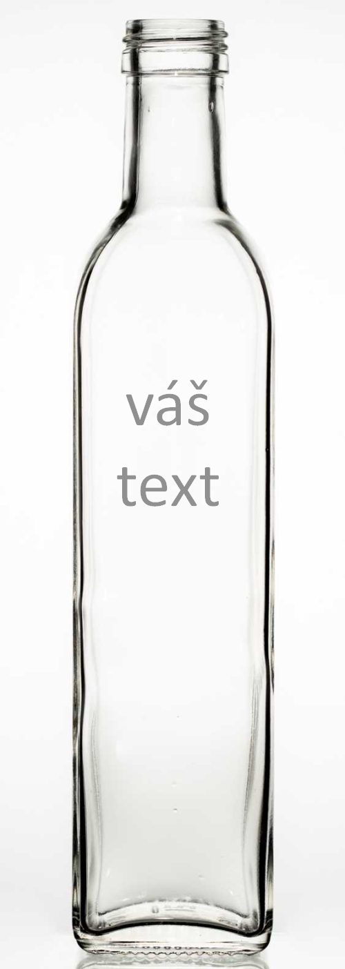 Láhev "Maraska" 0,5 s nápisem