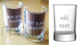 Gravírovaný panák 5 cl s nápisem