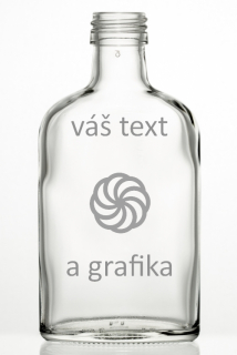 Skleněná placatka 0,2 s grafikou